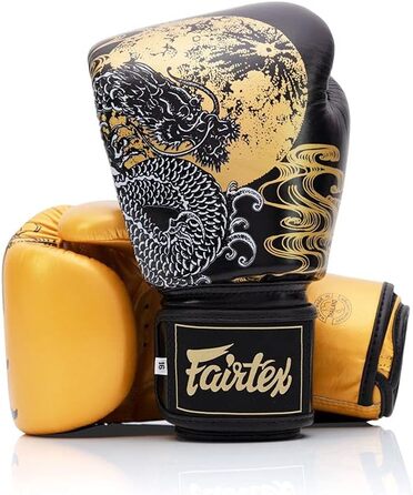 Боксерські рукавички Fairtex BGV26 Harmony Six чорні/золоті, 16 унцій