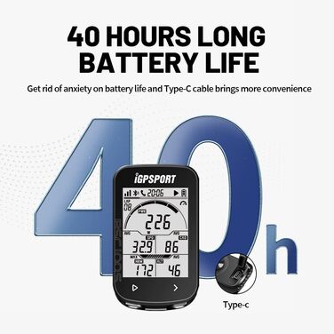 Велокомп'ютер iGPSPORT BSC100S GPS, водонепроникний, 2,6 ANT, 40 годин