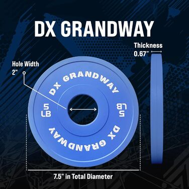 Набір вагових пластин DX Grandway Fitness Change (0,6-4,5 кг) X2