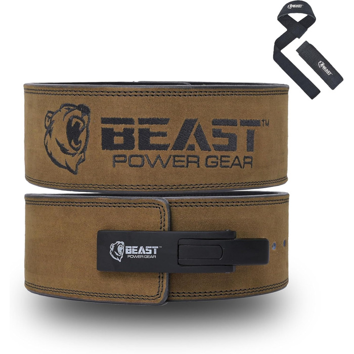 Ремінь Beast Power Gear, важіль, 10/13 мм, оливковий, XXL