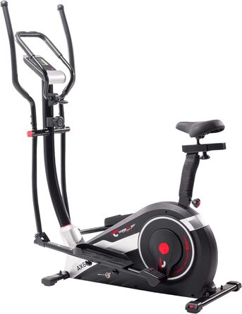Гібридний тренажер Christopeit Sport AX 6500, 2-в-1, магнітна система гальмування, 10 рівнів навантаження, до 150 кг, чорний