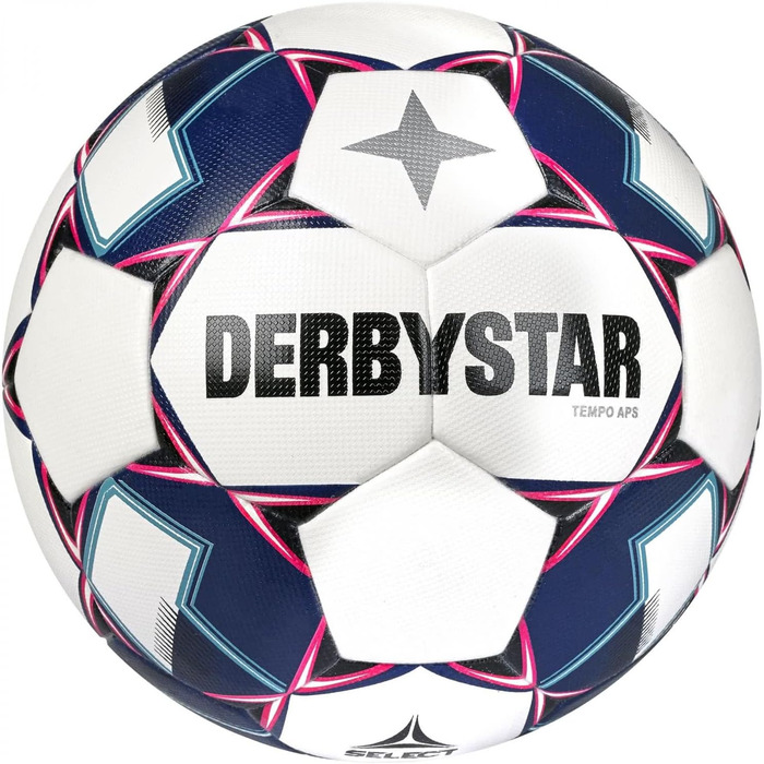 Футбольний м'яч Derbystar Tempo APS v22 розмір 5 біло-синій