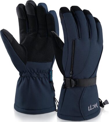 Рукавички лижні чоловічі Thinsulate Windproof зимові (Navy, L)