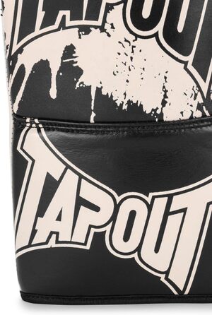 Боксерські рукавички Tapout Angelus Black/Ecru шкіряні 10 унцій (1 пара)