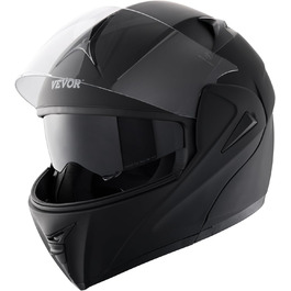 Мотошолом VEVOR без маски, розмір S (55-56 см), ABS, з Bluetooth, змінне скло, DOT, для підлітків і дорослих