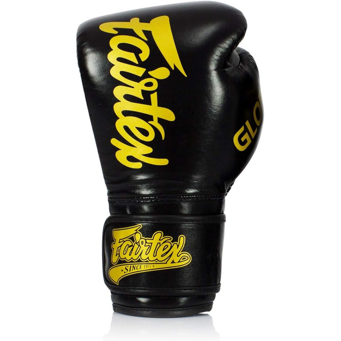 Боксерські рукавички Fairtex X Glory чорні шкіряні 16 унцій, Таїланд