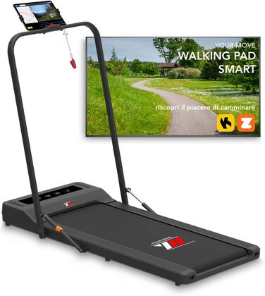 Доріжка YM 2-в-1, чорний, Bluetooth, KINOMAP, ZWIFT, 6 програм