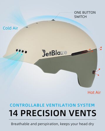 Шолом гірськолижний JetBlaze унісекс з вентиляцією, ABS/PC, M/L (58-61 см)