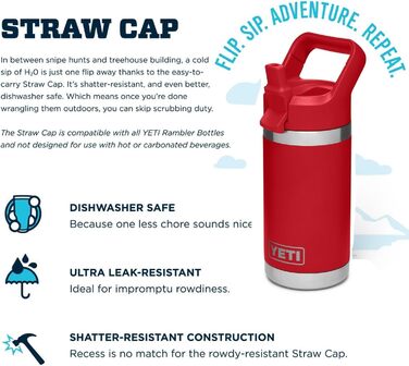 Дитяча пляшка YETI Rambler Jr, Rescue Red, 354 мл