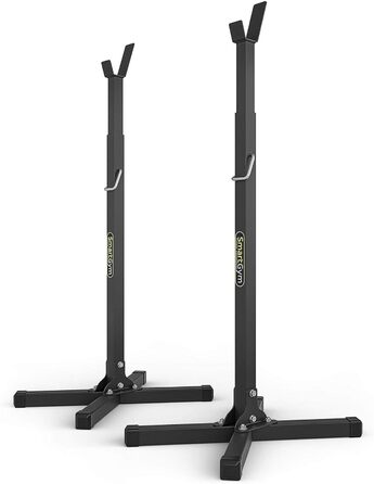 Marbo Sport стійки для присідань з довгою штангою SG-10, пара, регульовані, для силових тренувань, фітнесу, чорні