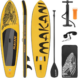 Надувна SUP-дошка ECD Germany Makani 320 см, до 150 кг, алюмінієве весло, комплект аксесуарів, різні кольори