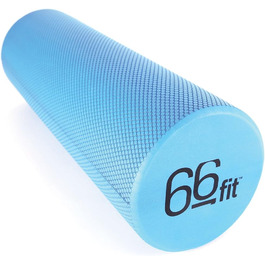 66fit EVA Foam Roller 15x45 см Синій - Фізіо, Пілатес, Йога, Тригерна точка