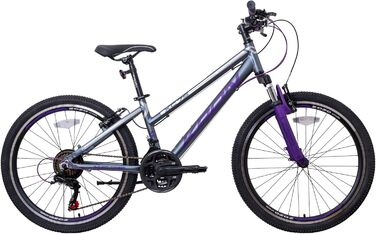 Від 8-9 років Легкосплавний 21-шв. Shimano, диск. гальмо, рама 13', 75 Kids MTB 24"