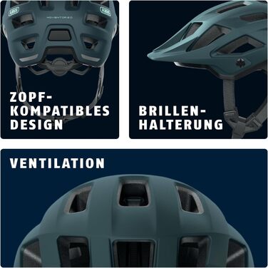 Велосипедний шолом ABUS Moventor 2.0 для MTB, універсальний, комфортний, для чоловіків і жінок, для гірського велосипеда