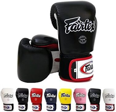 Боксерські рукавички Fairtex BGV1 - чорно-біло-червоні