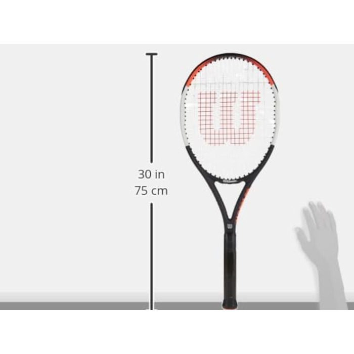 Тенісна ракетка Wilson Pro Staff Precision 100, вуглецеве скловолокно, Grip-Heavy Balance, 320 г, довжина 68,6 см (розмір рукоятки 2)