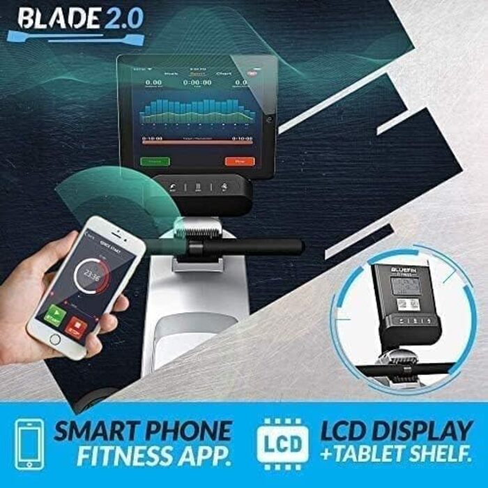 Складаний тренажер Bluefin Fitness BLADE Магнітний РК-консоль Додаток