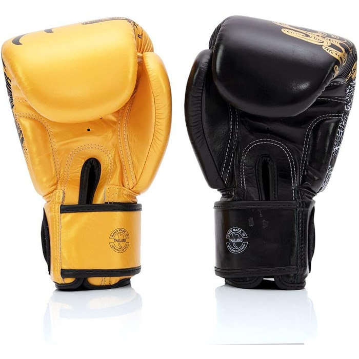 Боксерські рукавички Fairtex BGV26 Harmony Six чорні/золоті, 16 унцій