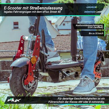 Електросамокат E-Scooter 40, 800 Вт, 30 км запас, вулиця легальна