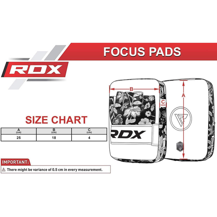 Жіночі рукавиці RDX Punch Focus Hook & Jab Pads