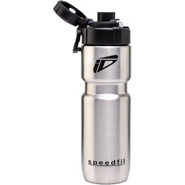 Speedfil Speedflask вакуумна термофляга з нержавіючої сталі для велосипеду та спорту, з кришкою, 2.0, срібляста