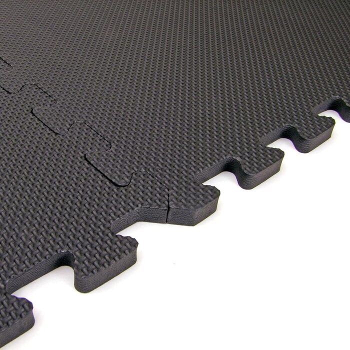 Пазлові EVA мати 66fit для дорослих, 4 шт., 60x60 см, 13 мм, чорні