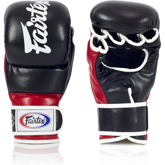 Боксерські рукавички Fairtex FGV18 Чорний/Червоний XL - Мікрофібра