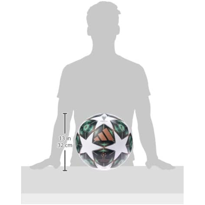 Футбольний м'яч Adidas UEFA Champions League LGE Box, зелений, розмір 5, FIFA Quality