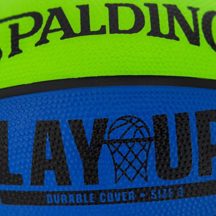 Баскетбольний м'яч Spalding Lay-Up Mini відкритий 55,9 см 65152A Розмір 3 синій / зелений