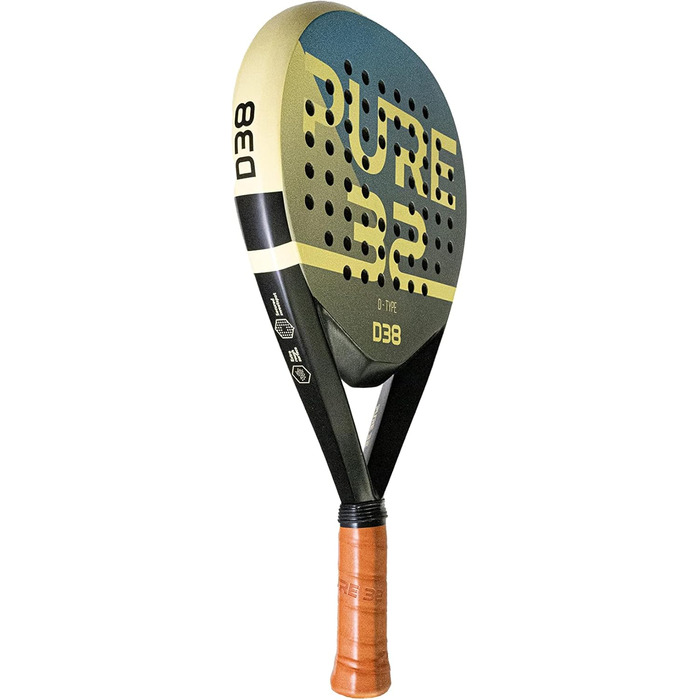 Ракетка Pure32 Dynamic D38 Power Padel, карбонова, чорна серцевина Eva