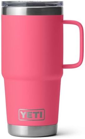 Термокружка YETI Rambler 591 мл, тропічно-рожева, нержавіюча сталь, термоізольована для напоїв
