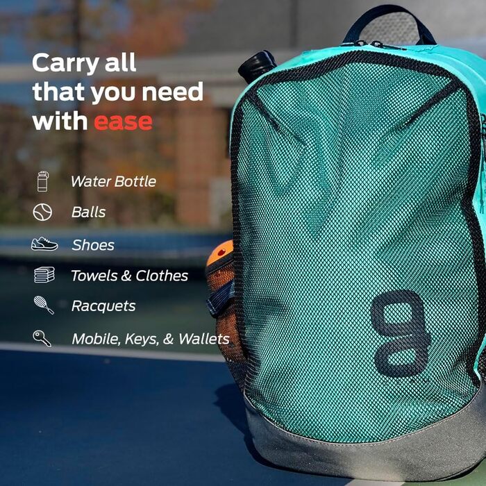 Рюкзак для тенісу GEAU Sport Aether, великий, водонепроникний, багатофункціональний, для подорожей, ноутбука, спорту та тенісу