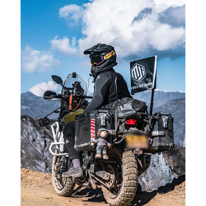Мотошолом IL Dual Sport Adventure WS902 з сонцезахисним візором, Pinlock, ECE, для кросу, ATV, червоно-чорний, розмір S