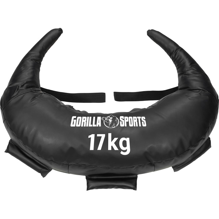 Сумка GORILLA SPORTS - штучна шкіра, чорна, 5-22,5 кг, 5 петель