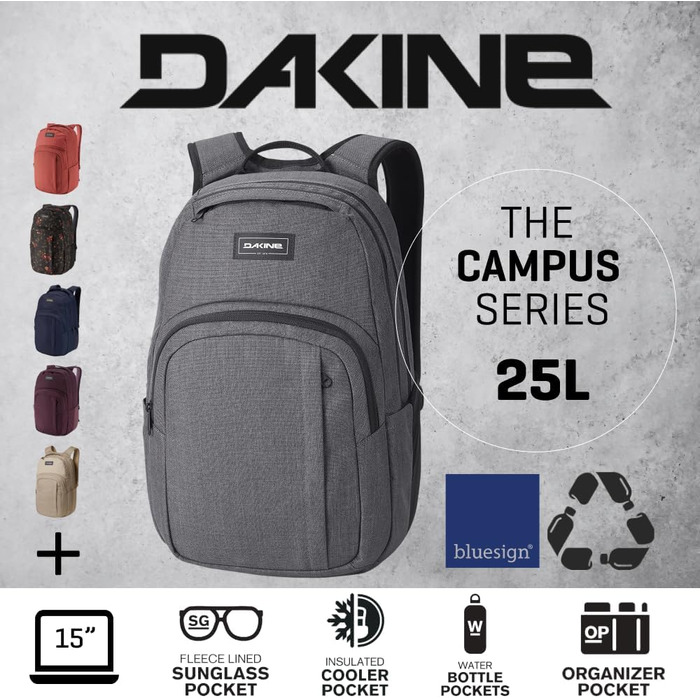 Рюкзак Dakine Campus 25 л – міський, для навчання та подорожей
