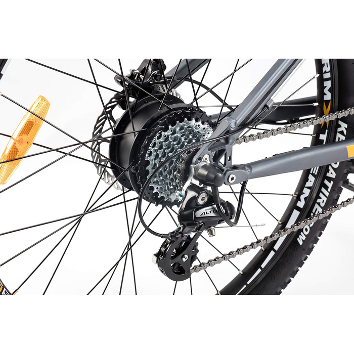 Електровелосипед Moma e-MTB 27.5", підвіска, SHIMANO 24 швидк., акум. 48В 13Ач