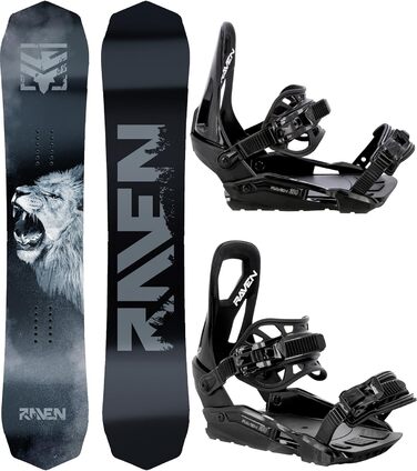 Комплект сноуборду RAVEN Lion 149см кріплення Black S/M