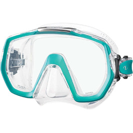 Професійна силіконова маска для дайвінгу та снорклінгу Tusa Freedom Elite M-1003 Ocean Green для дорослих