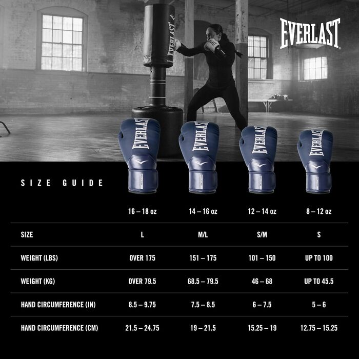 Жіночі боксерські рукавички Everlast Elite Prostyle 16oz, темно-сині