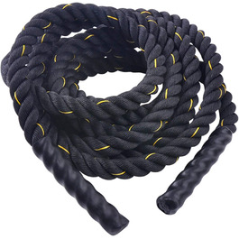 Тренувальна мотузка NENGGE Battle Rope Ø38/50 ММ, 9-15 м, з якорями