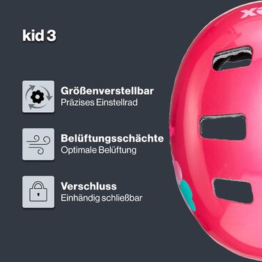 Дитячий велосипедний шолом uvex Kid 3, міцний, регульований розмір, знімна підкладка