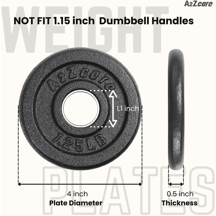 Набір вагових пластин 2ZCARE, чавун, отвір 2,5 см, для силових тренувань