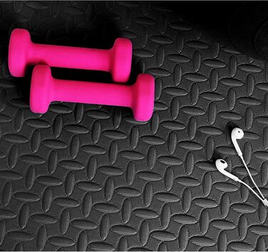 Пазлова фітнес-мат Signature Fitness з EVA-піни, 1,9 см, чорний, для MMA, гімнастики, домашнього спортзалу, 2,9 м², захисне покриття