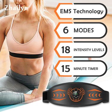 Тренажер для преса Zhailyn EMS Muscle Stimulator з EMS Belt Orange