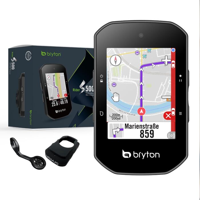 Велокомп'ютер Bryton Rider S500 GPS, 24 год, карта ЄС, S500E