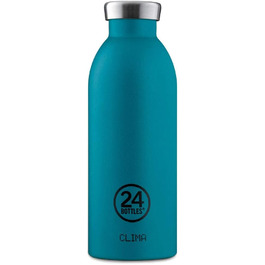 Термобутилка 24 Bottles Clima Bottle Atlantic Bay 500 мл, ізотермічна, сталева, зберігає тепло і холод
