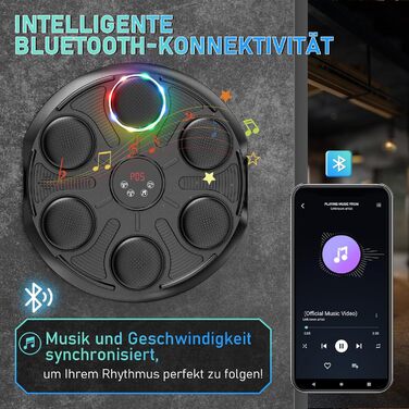 Боксерський тренажер HSYFUNA, 12 режимів, Bluetooth, LED, для приміщень/залу