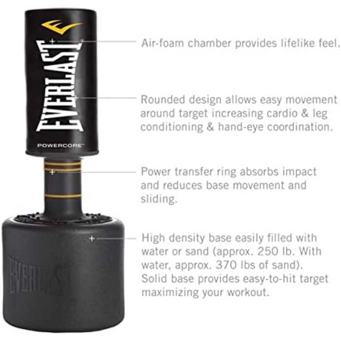 Боксерська груша Everlast Power Core чорна