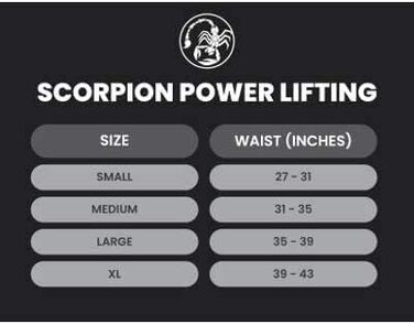 Змагання поясів для важкої атлетики Scorpion Power Lifting Стандартний шкіряний ремінь для важкоатлета (L, червоний)