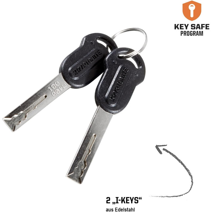 Велозамок складаний Kryptonite Keeper 510, 100 см, сталевий, рівень захисту 5/10, 2 ключі, тримач для транспортування